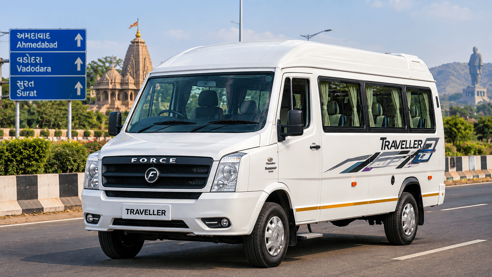 Tempo Traveller (Force Traveller) – Group taxi in Gujarat